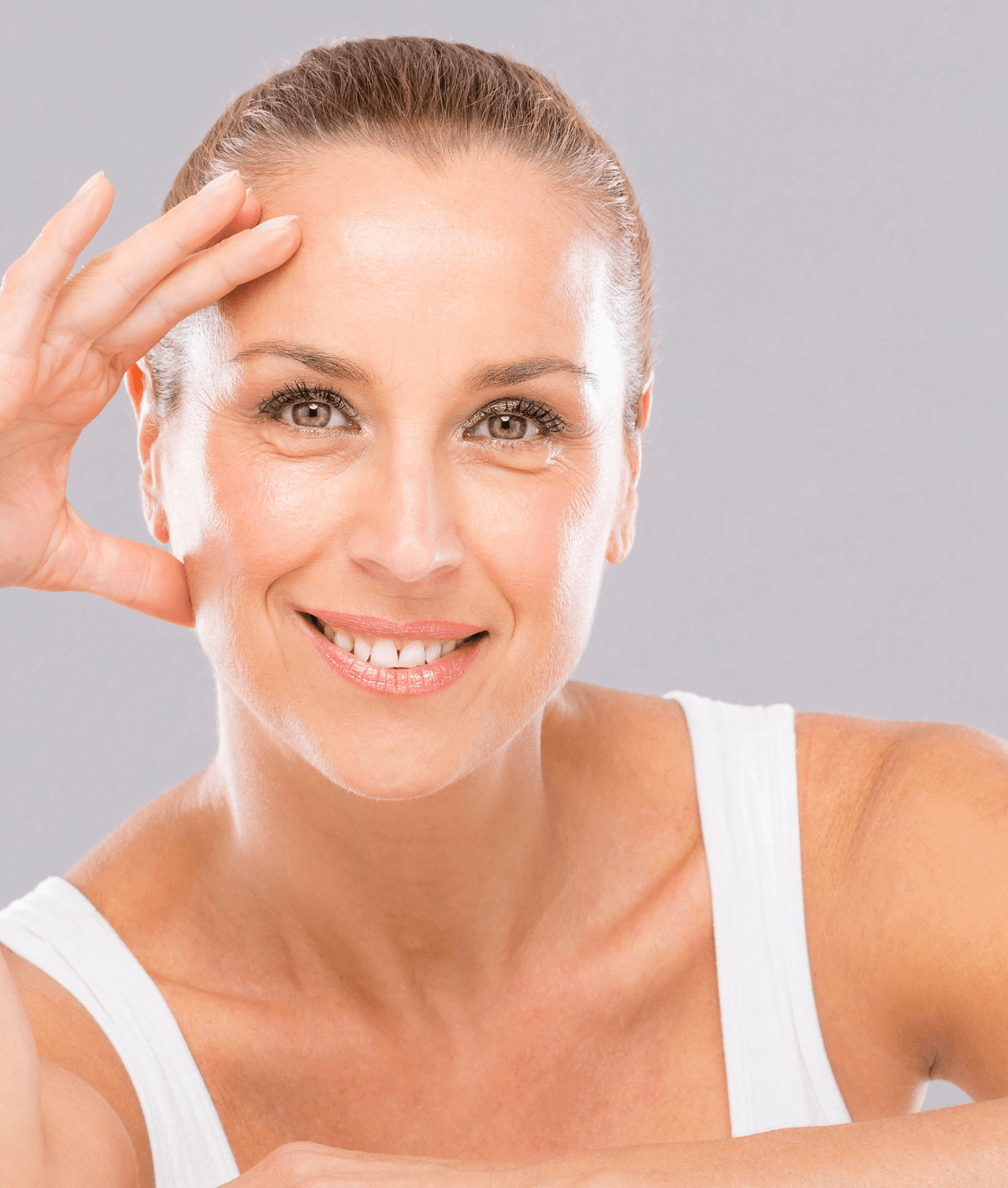 Mature woman smiling